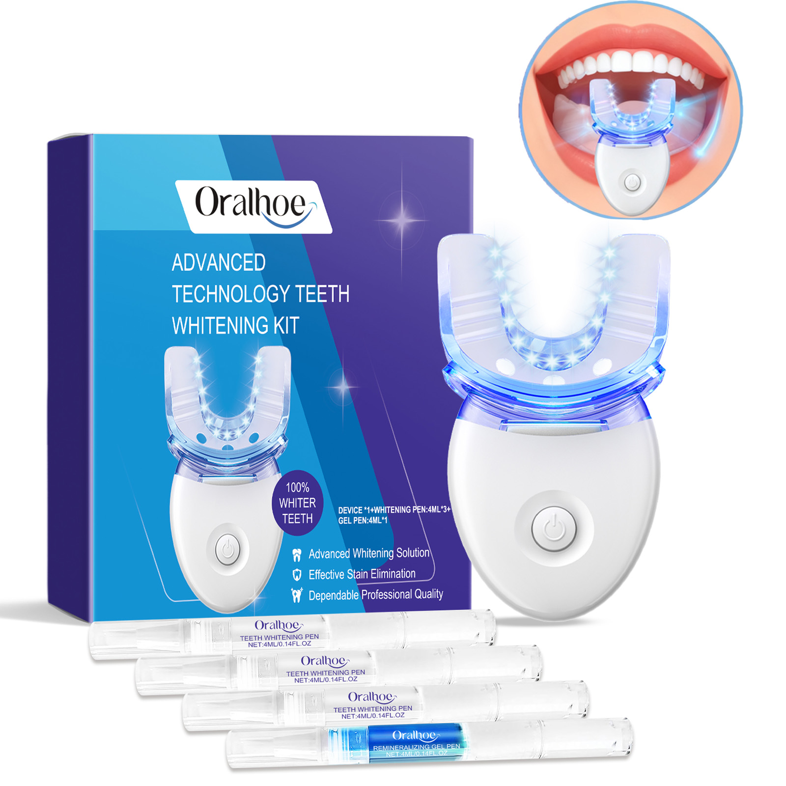 طقم إضاءة LED لتبييض الأسنان ا - مراجعة Teeth Whitening Near Me وسعره